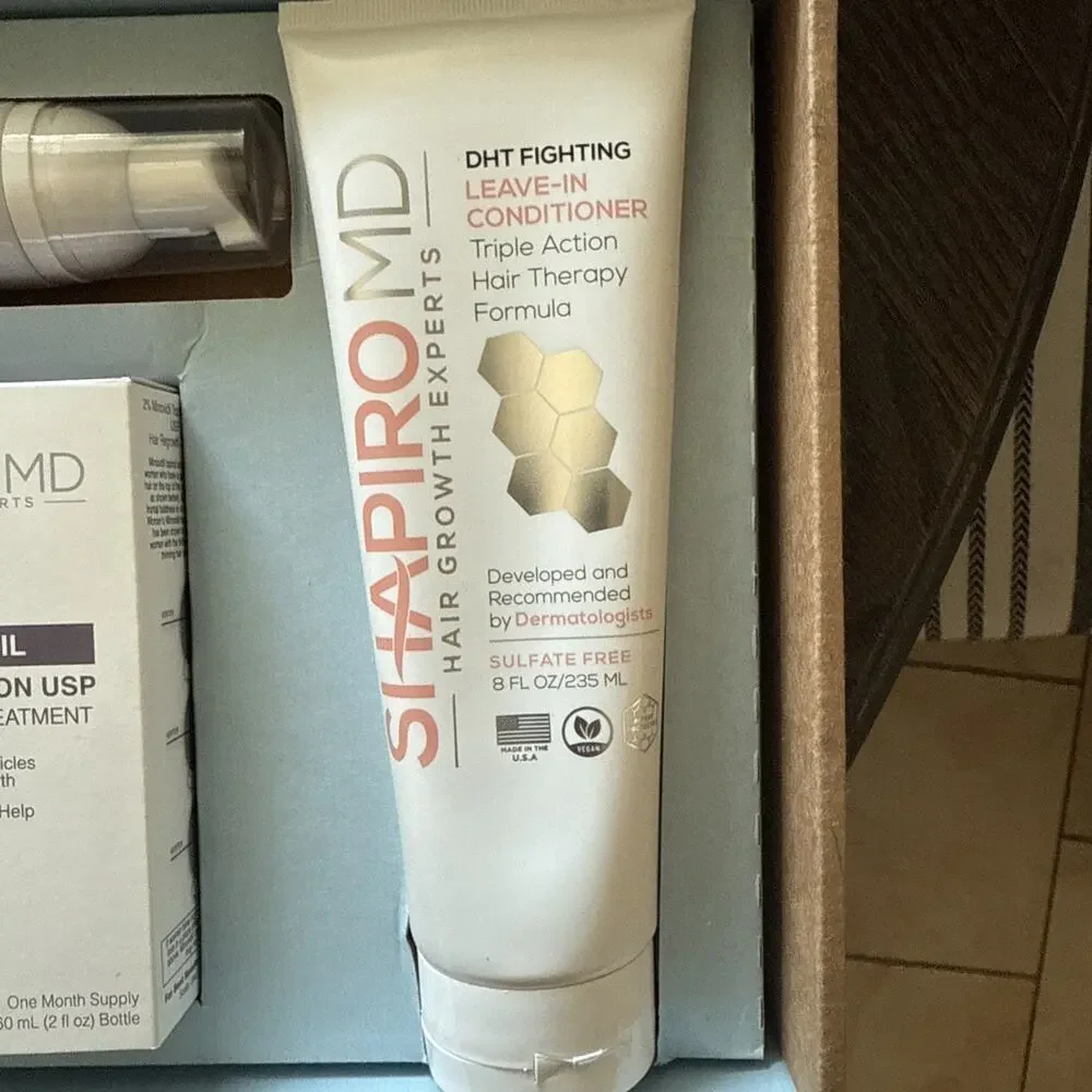 Women's Hair Regrowth Kit: Shampoo, Conditioner, 2% Minoxidil, Leave-In Foam